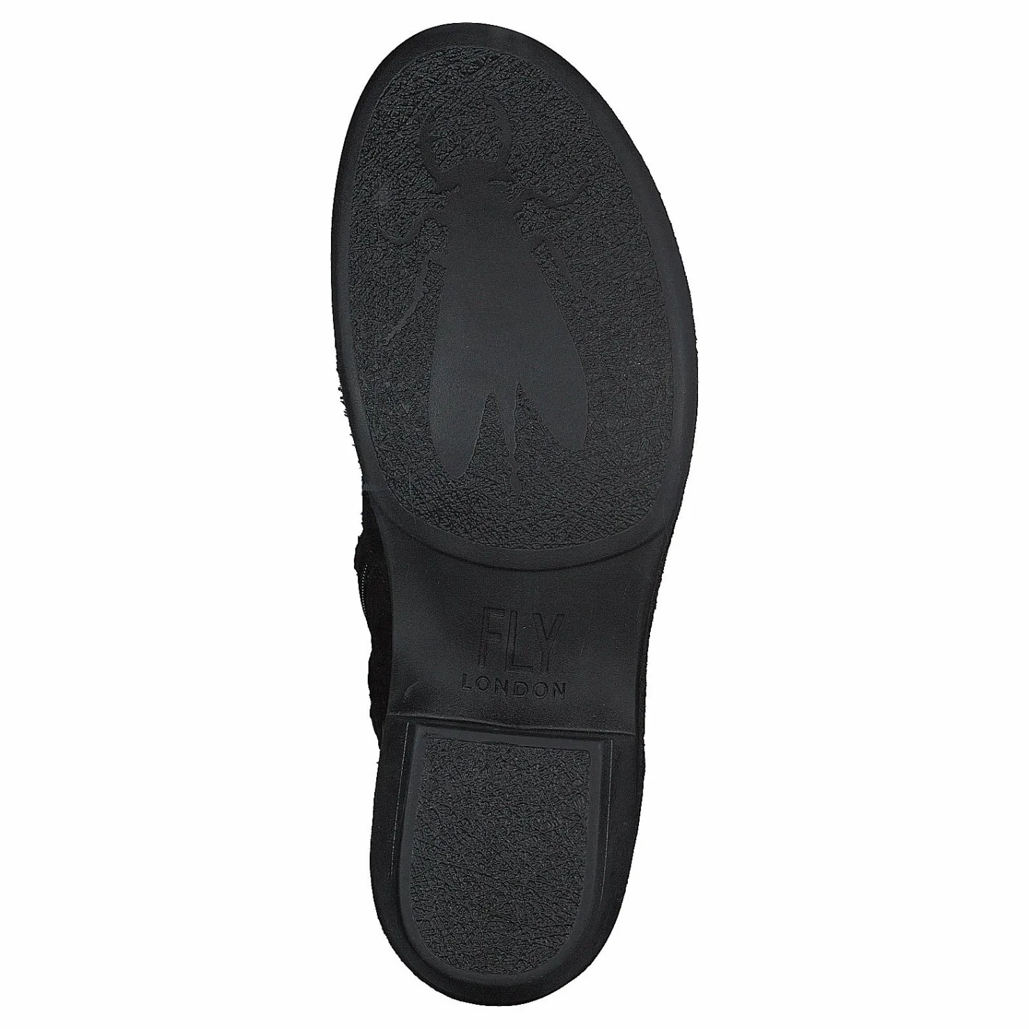 Fly London Mine031fly Oil Suede/rug Black Svart Discount