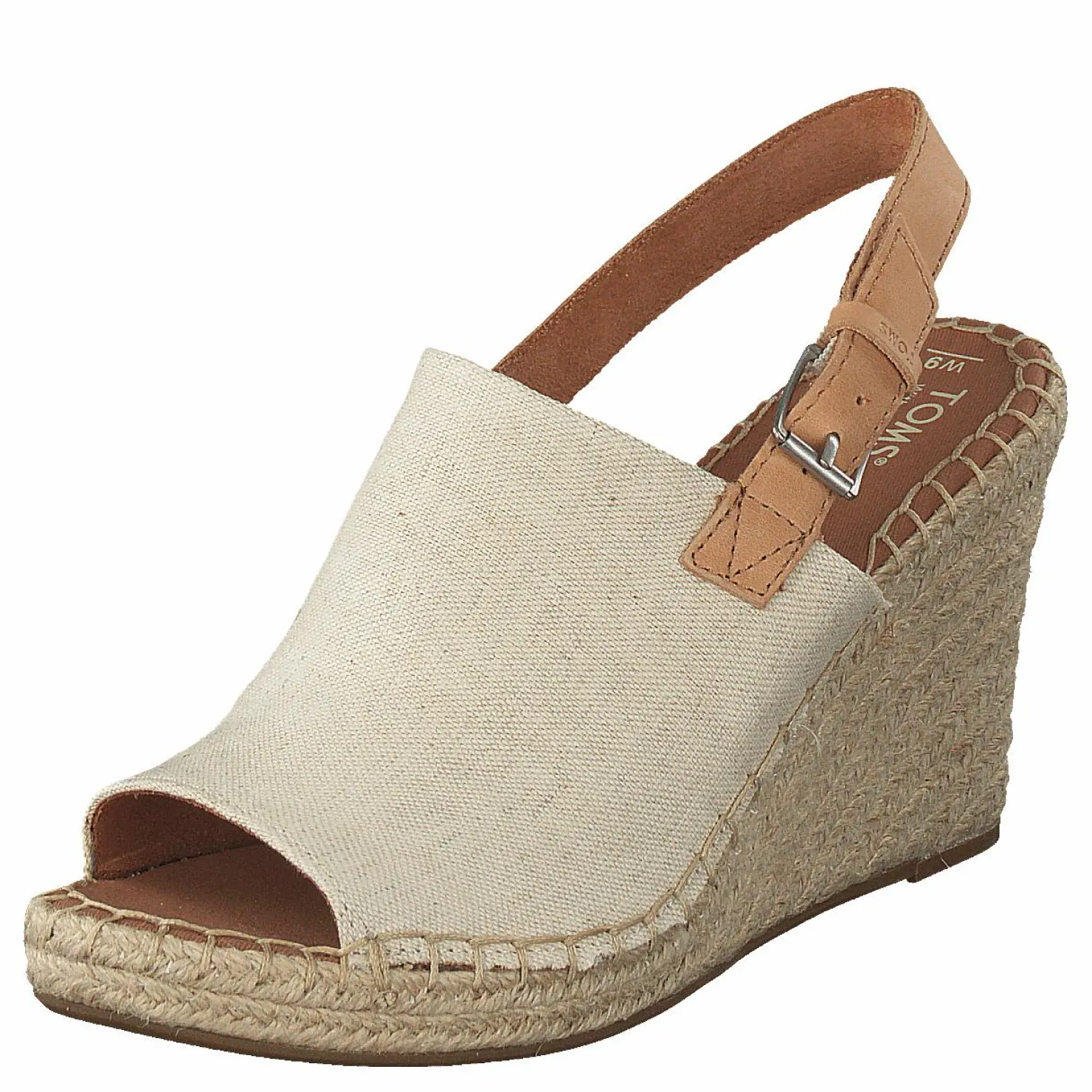 Toms Monica Natural Hemp/leather Beige New