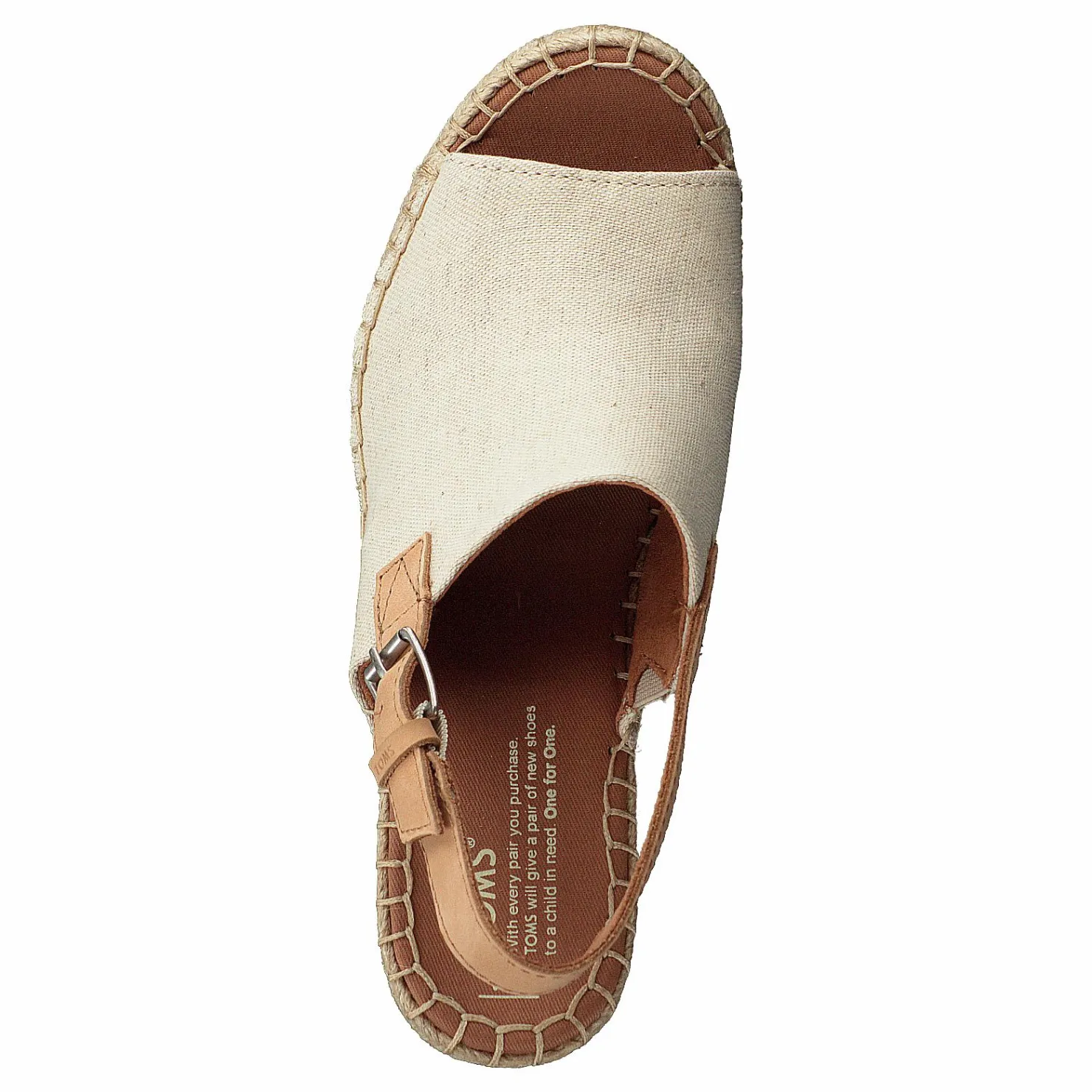 Toms Monica Natural Hemp/leather Beige New