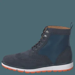 Swims Motion Wing Tip Boot Navy/orange Blå Best