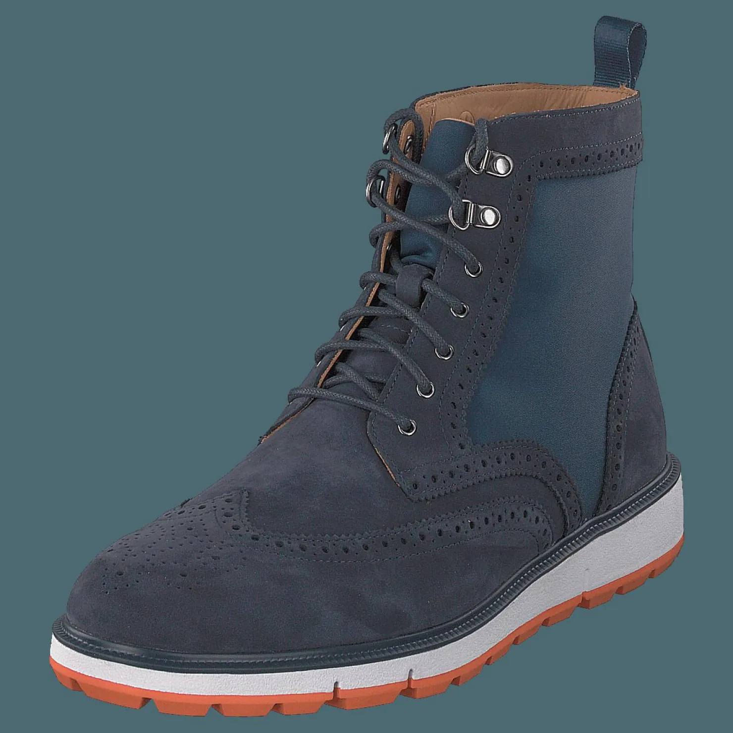 Swims Motion Wing Tip Boot Navy/orange Blå Best