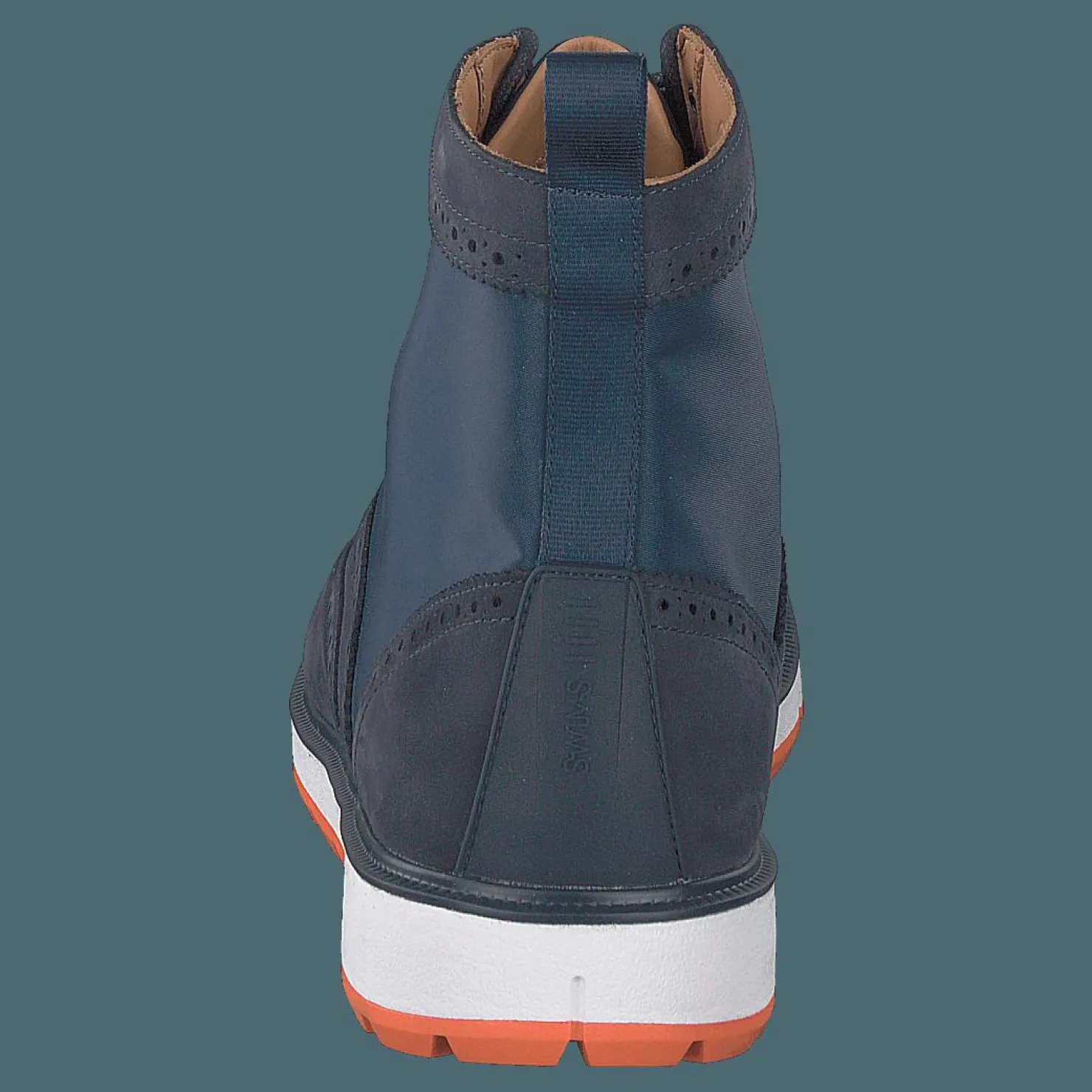 Swims Motion Wing Tip Boot Navy/orange Blå Best