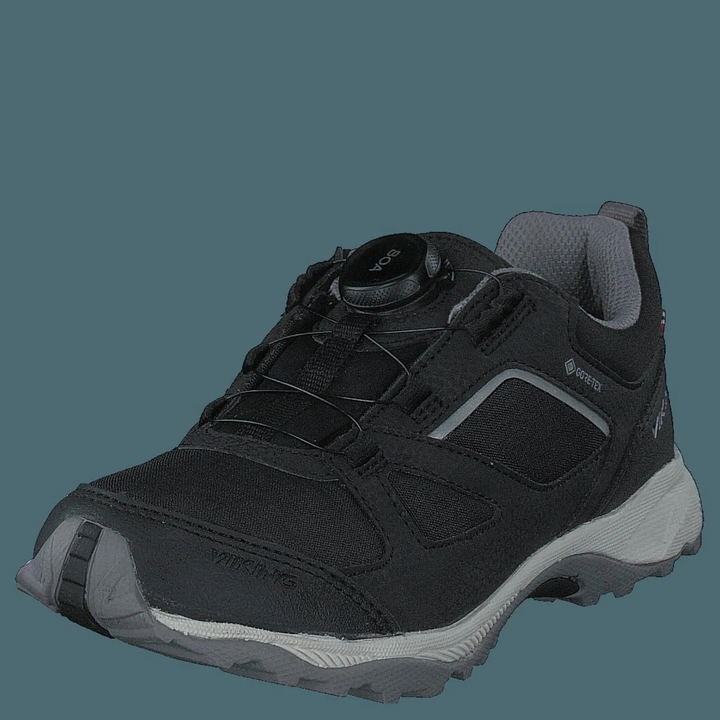 Viking Nator Low Gtx Boa Black/granite Svart Clearance
