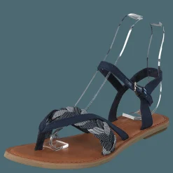 Toms Navy Denim Chambray Chambray Brun och Blå Online