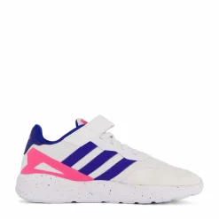 adidas Nebzed Elastic Lace Top Strap Shoes Cloud White / Royal Blue / Lucid Pink Vit Sale
