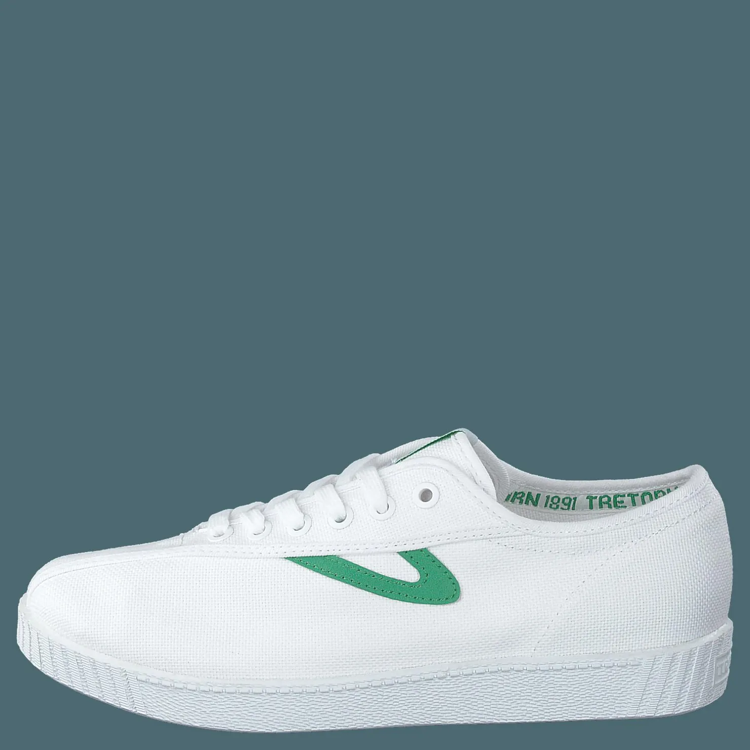 Tretorn Nylite White/green Vit New