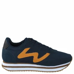 Woden Olivia Plateau Ii Navy/autumn Blaze Blå Best