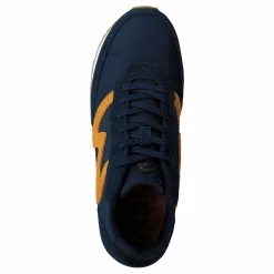 Woden Olivia Plateau Ii Navy/autumn Blaze Blå Best
