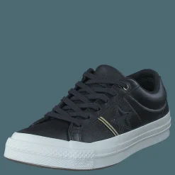 Converse One Star Black/gold/egret Guld, Blå och Svart Clearance