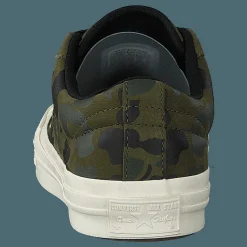 Converse One Star Herbal/light Gold/egret Guld, Beige och Grön New