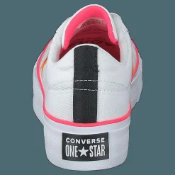 Converse One Star Platform White / Racer Pink / Orange Vit
