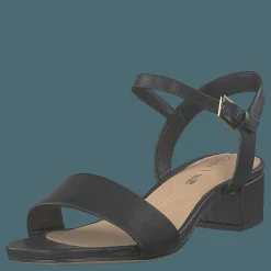 Clarks Orabella Iris Black Leather Grå Clearance
