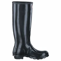 Hunter Original Tall Gloss Black Svart Best