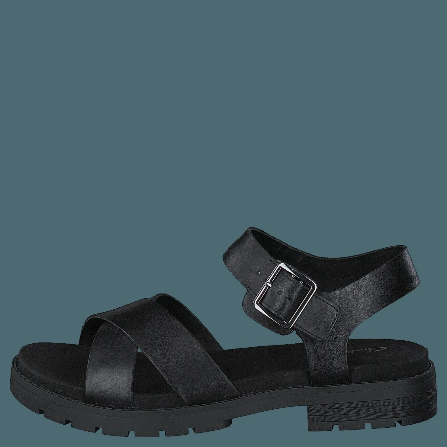 Clarks Orinoco Strap Black Leather Svart Outlet