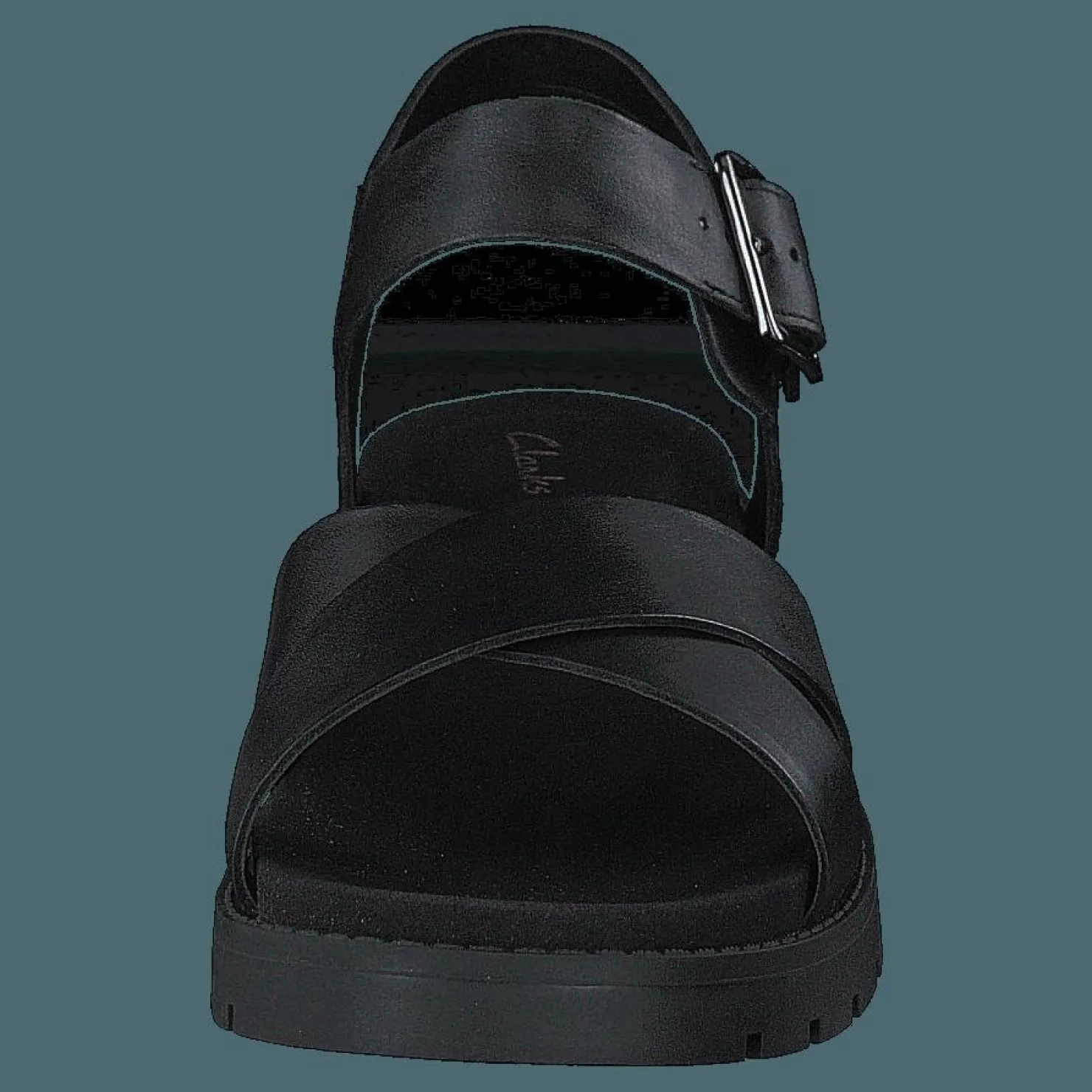 Clarks Orinoco Strap Black Leather Svart Outlet