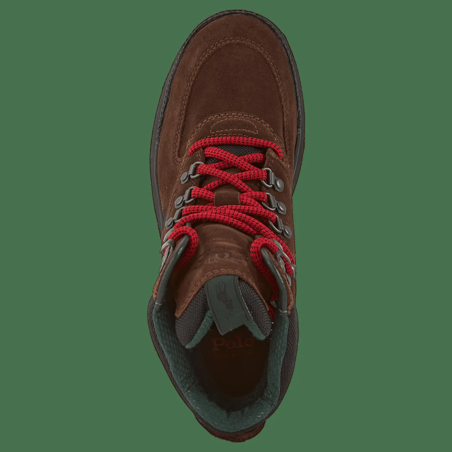 Polo Ralph Lauren Oslo Waterproof Suede & Oxford Boot Chocolate Brown/Rl2000 Red Röd och Brun Best
