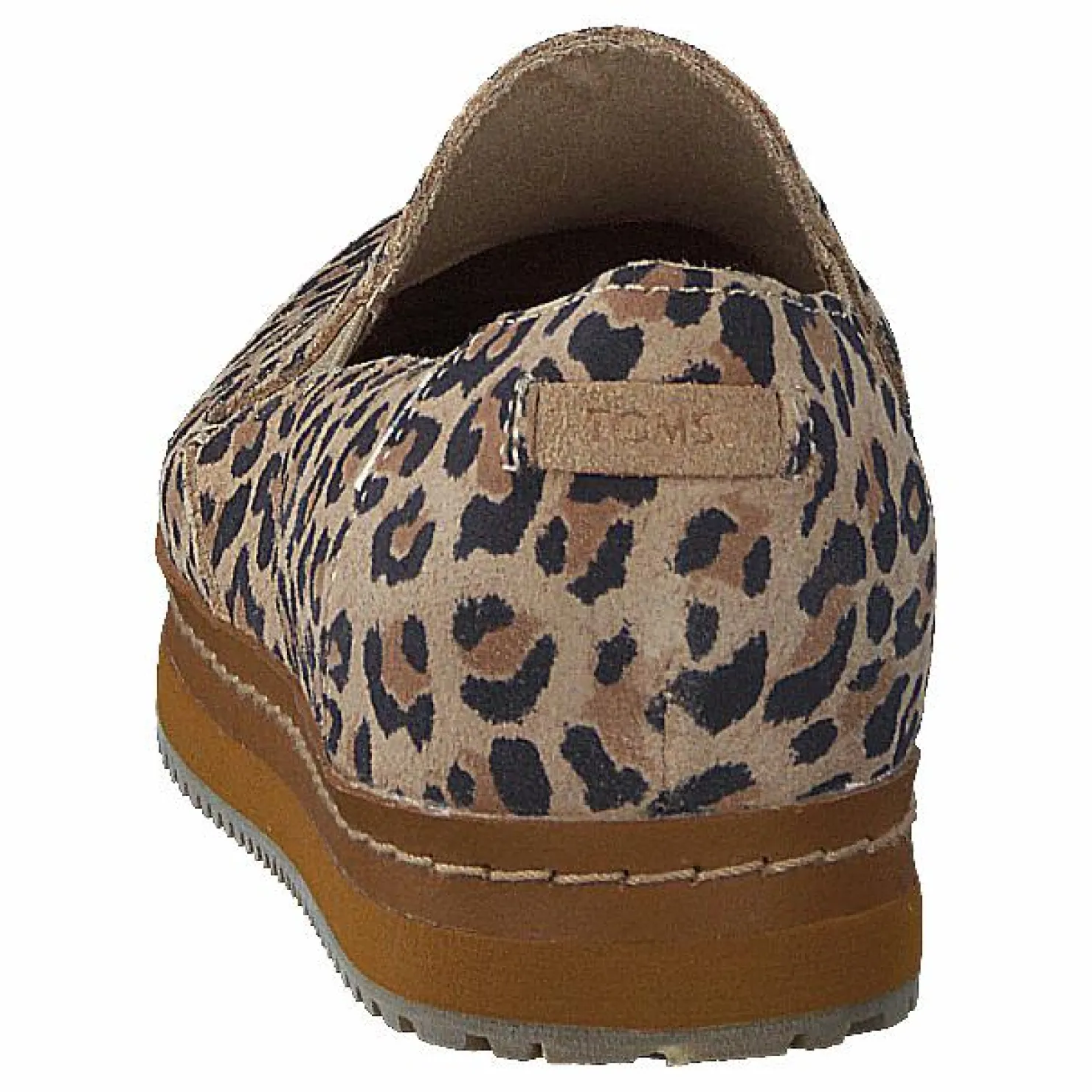 Toms Palma Leather Wrap Desert Tan Leopard Print Suede Beige, Blå och Brun Sale