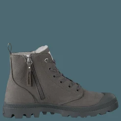 Palladium Pampa Hi Wool Zip Cloudburst Grå Best