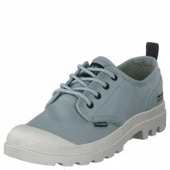 Palladium Pampa Ox Htg Supply Belgian Block Turkos och Grå Clearance