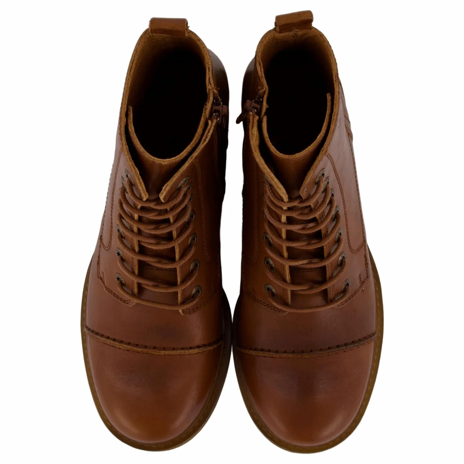 Ten Points Pandora Laced Boots Cognac Brun Hot