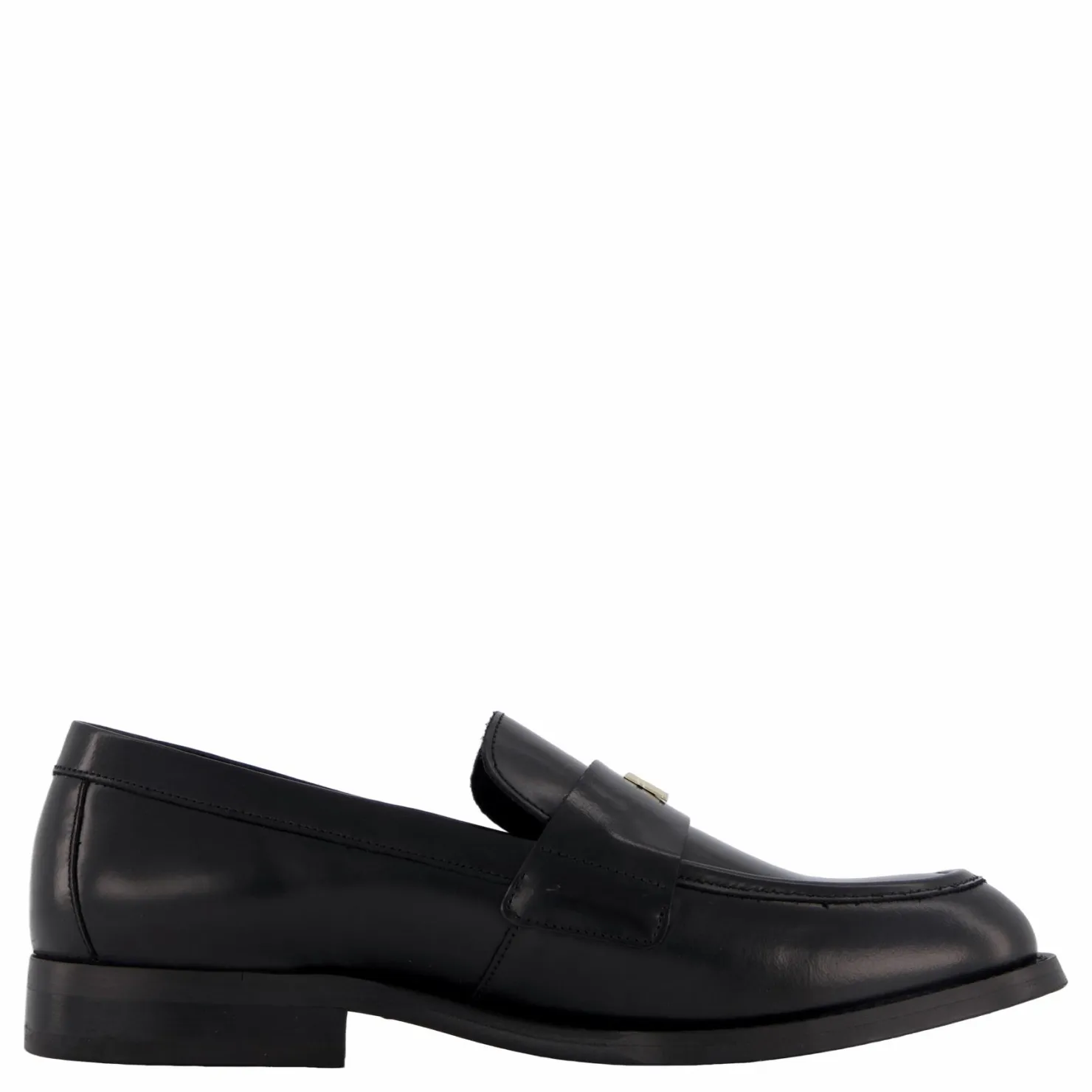 Tommy Hilfiger Party Abrasivato Leather Loafe Black Svart Outlet