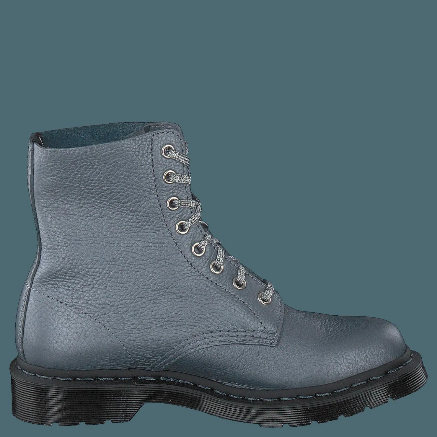 Dr Martens Pascal Metallic Gunmetal Blå Discount