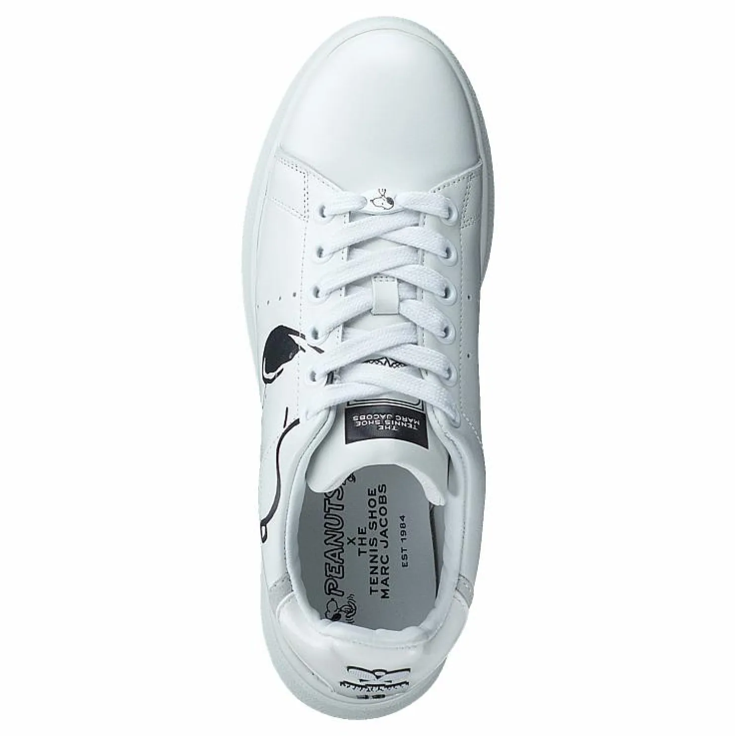 Marc Jacobs Peanuts X The Tennis Shoe White Vit New
