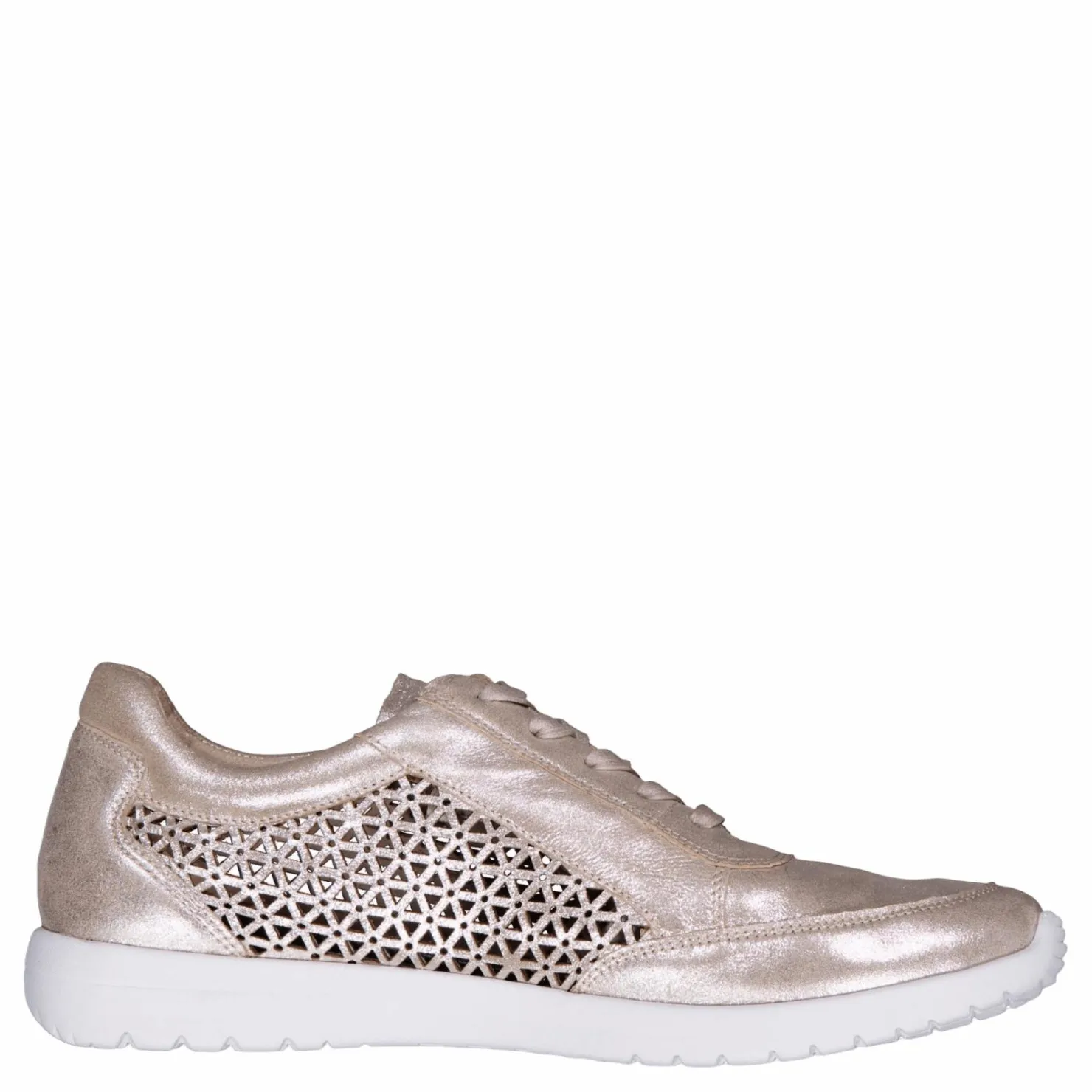 Caprice Peggy Taupe Metallic New