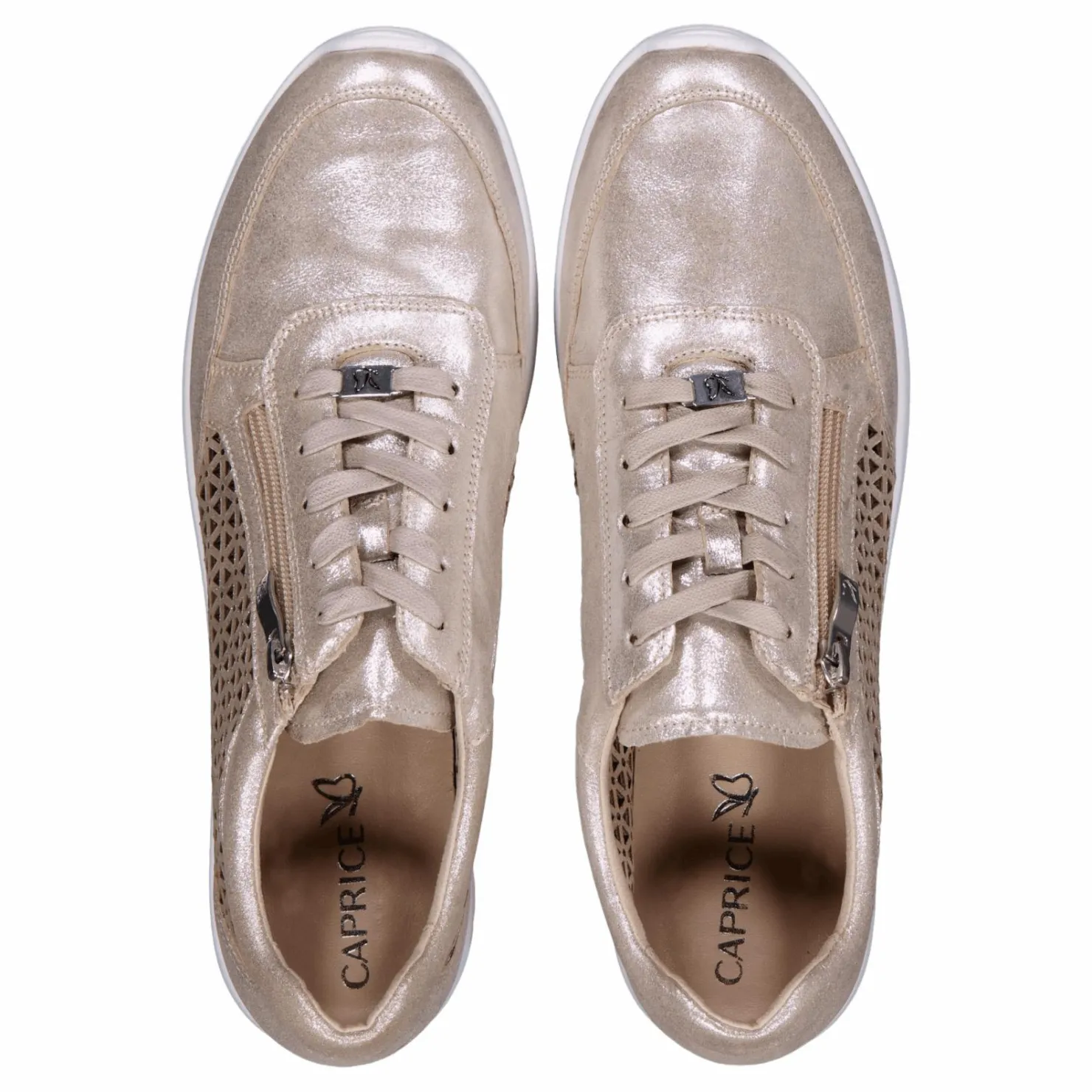 Caprice Peggy Taupe Metallic New