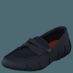 Swims Penny Loafer Navy Svart Sale