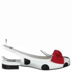 Lola Ramona Penny White/black Dots Vit Clearance