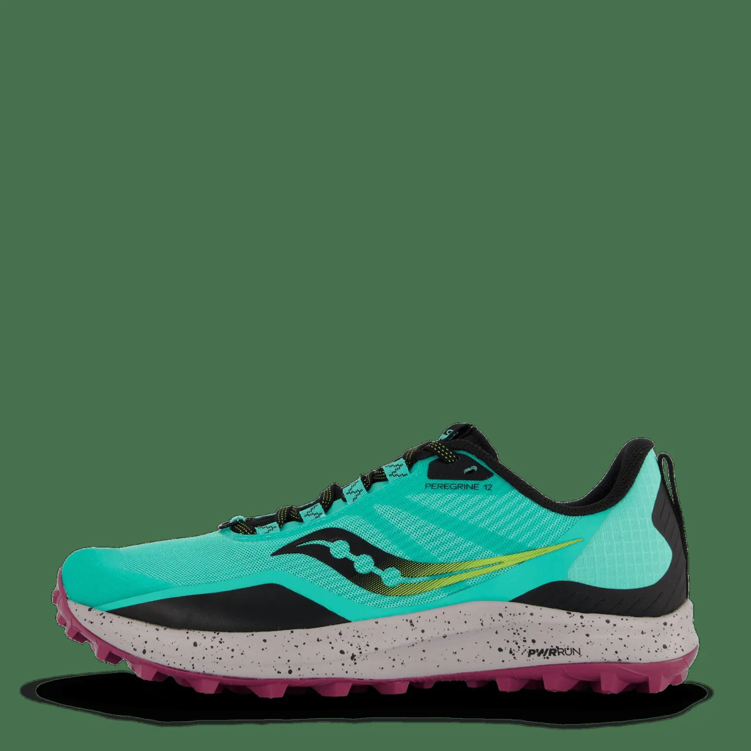 Saucony Peregrine 12 Cool Mint/acid Flerfärgad Clearance