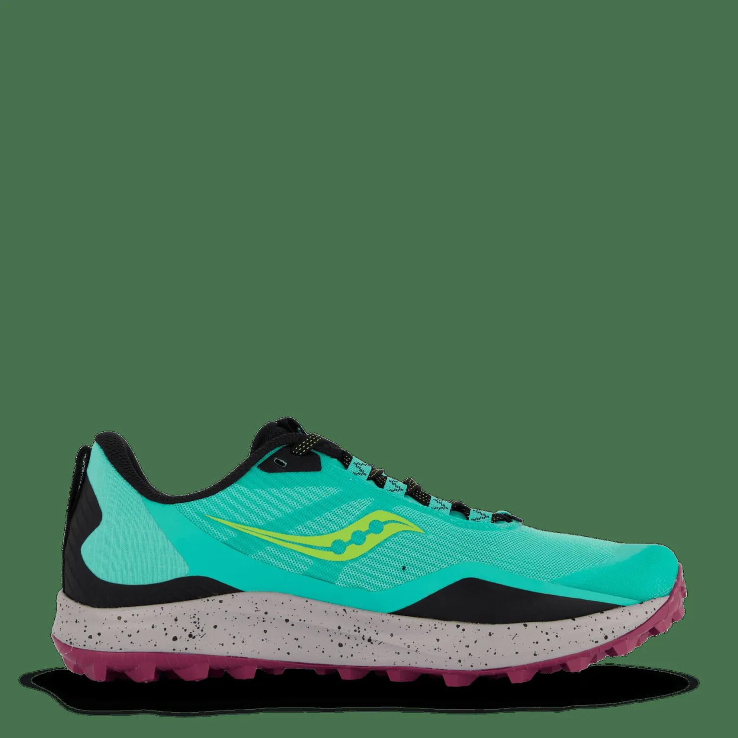 Saucony Peregrine 12 Cool Mint/acid Flerfärgad Clearance