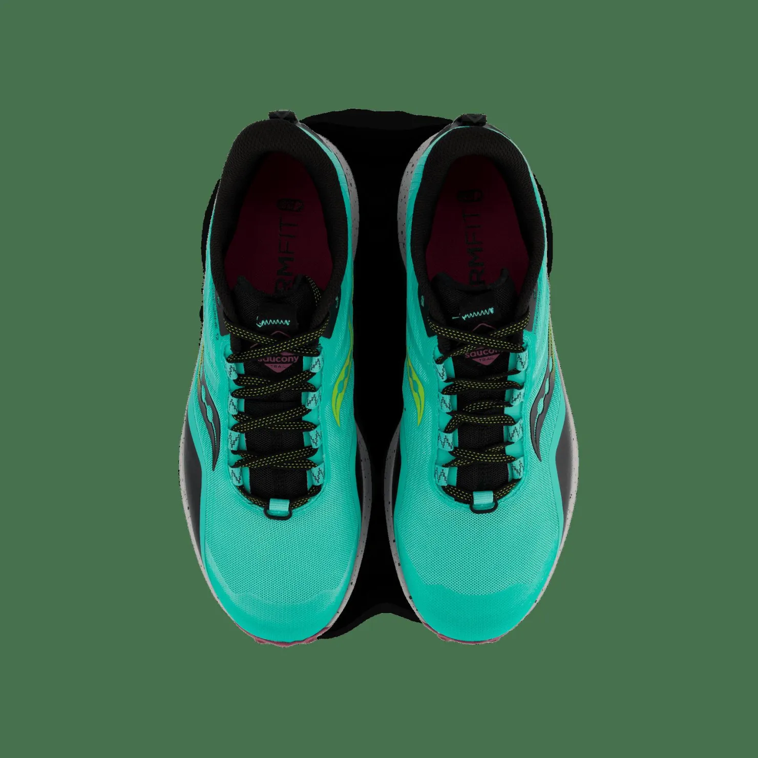 Saucony Peregrine 12 Cool Mint/acid Flerfärgad Clearance
