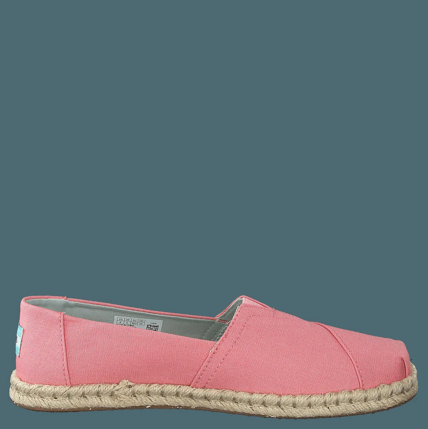 Toms Plant Dyed Rope Alprg Pink Rosa Best