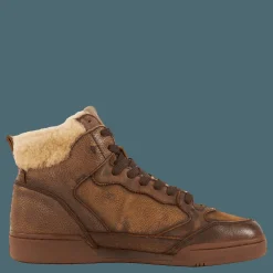 Polo Ralph Lauren Polo Crt Hgh-sneakers-low Top Brown Brun New