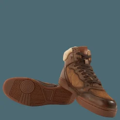 Polo Ralph Lauren Polo Crt Hgh-sneakers-low Top Brown Brun New