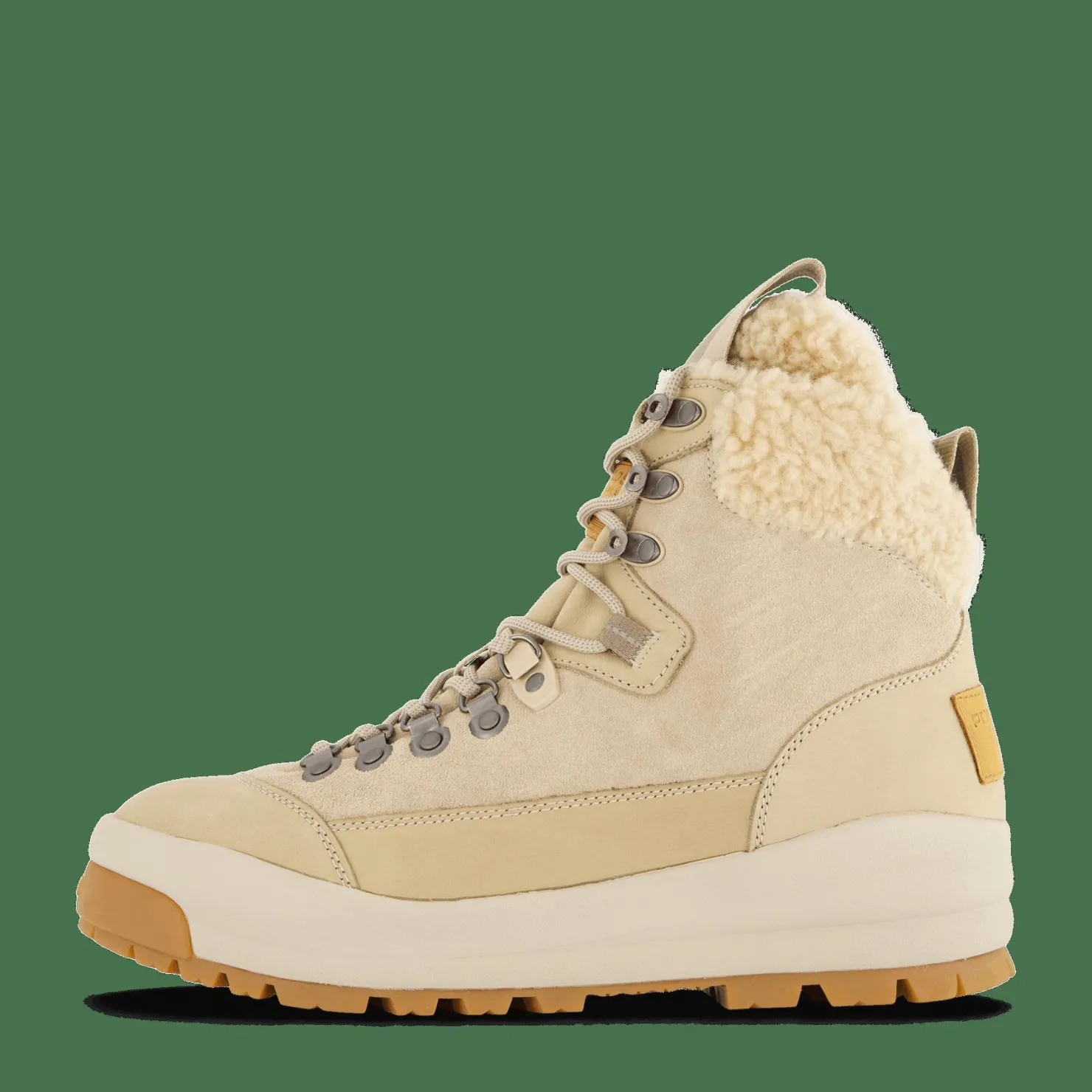 Polo Ralph Lauren Polo Sport Hiker Suede-Shearling Boot Milkshake / Vachetta Beige Clearance