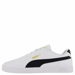 Puma Club Ii Sl White- Black- Gol Vit Clearance
