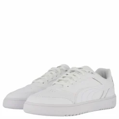 Puma Doublecourt White-cool Light Gray Vit Outlet