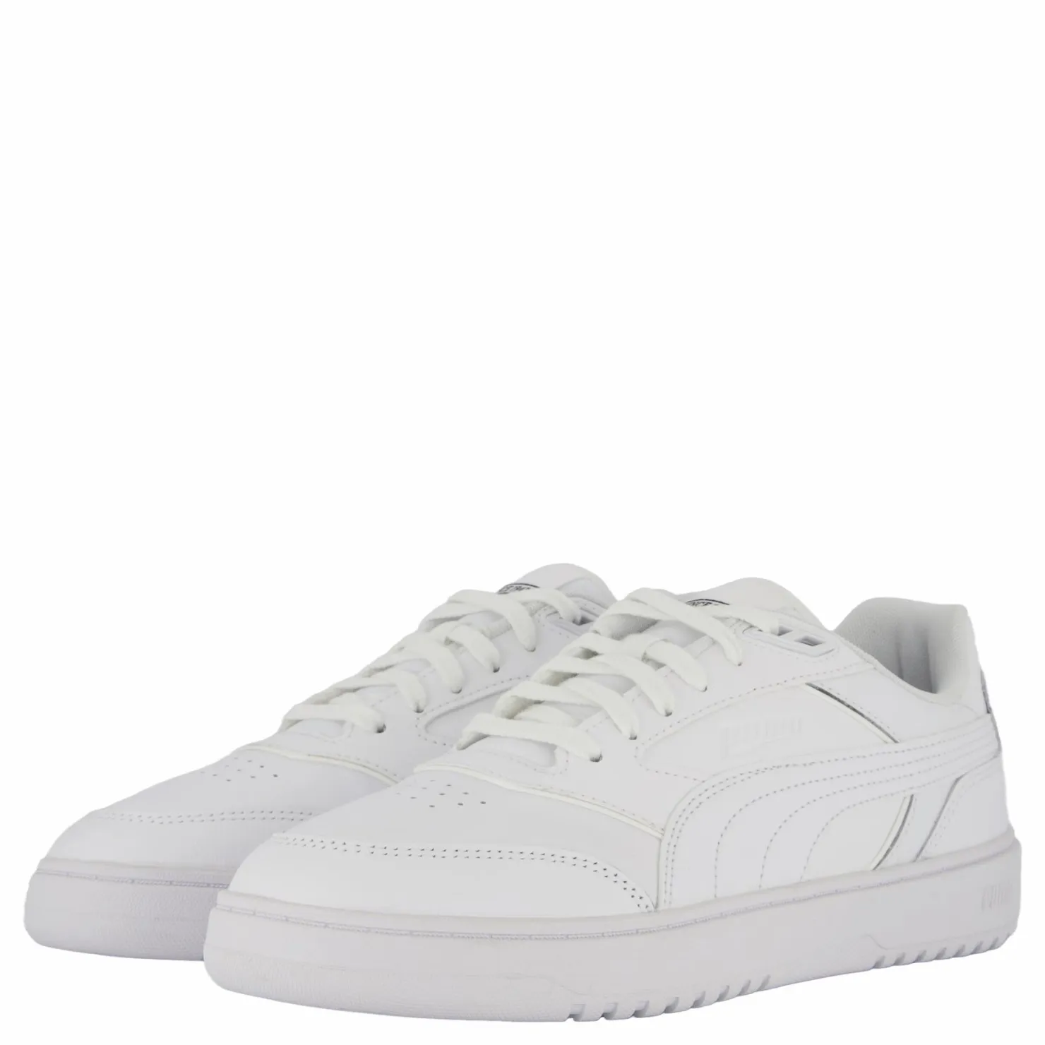 Puma Doublecourt White-cool Light Gray Vit Outlet