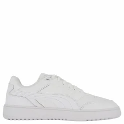 Puma Doublecourt White-cool Light Gray Vit Outlet