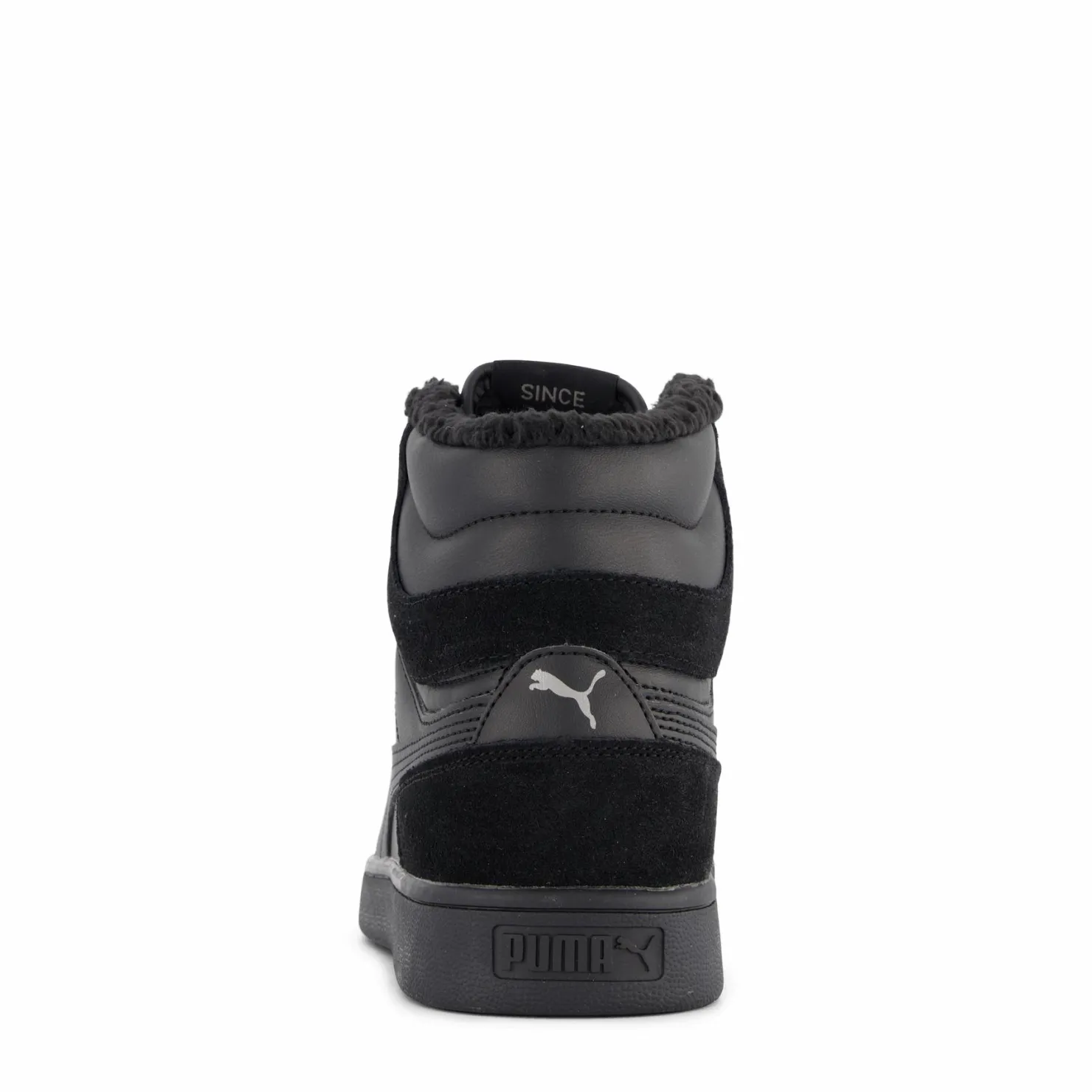 Puma Shuffle Mid Fur Black- Black-steel Gr Svart New