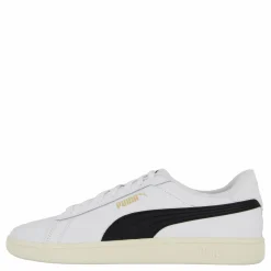 Puma Smash 3.0 L White- Black- Gol Vit New