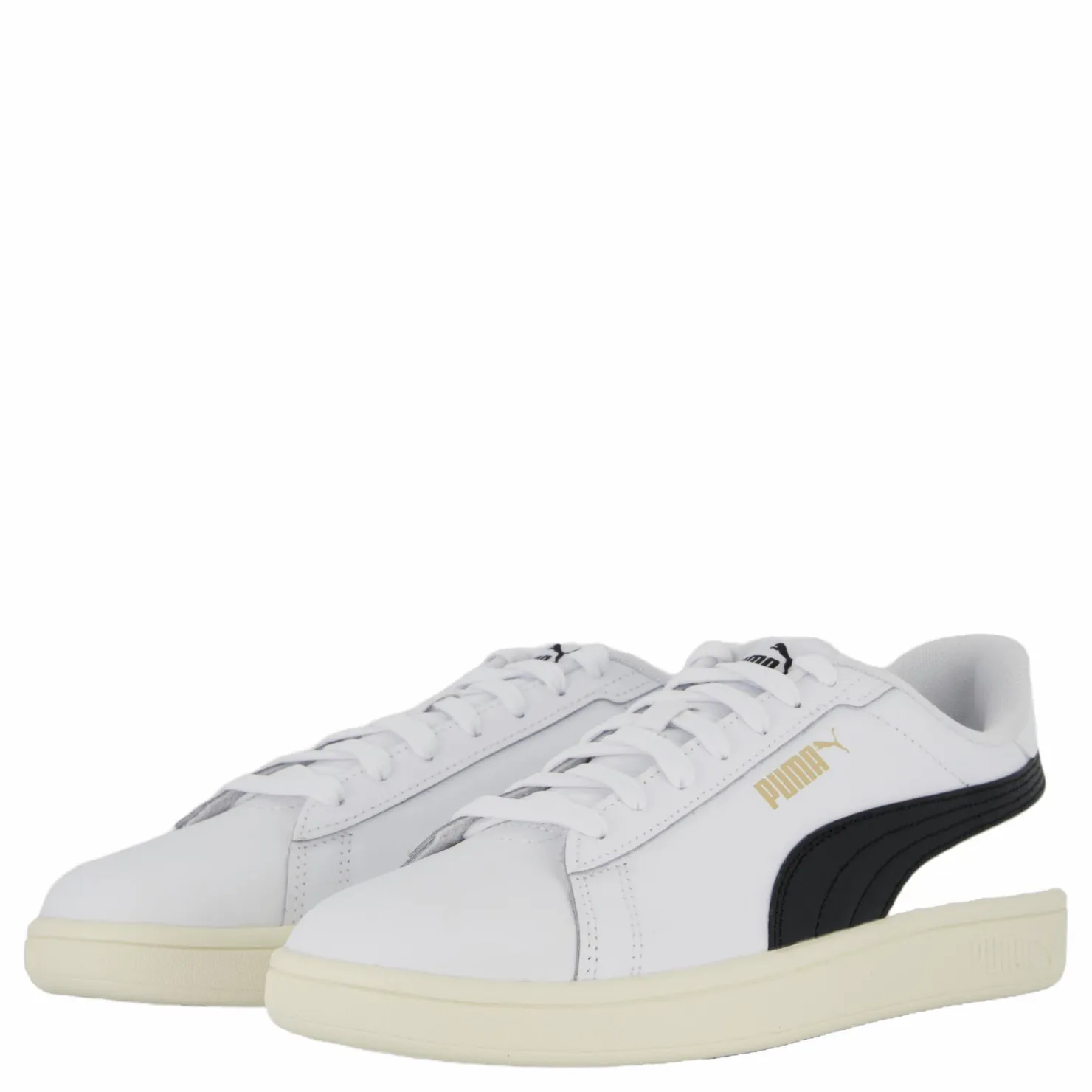 Puma Smash 3.0 L White- Black- Gol Vit New
