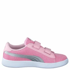 Puma Smash V2 Glitz Glam V Ps Almond Blossom- Silver Rosa New