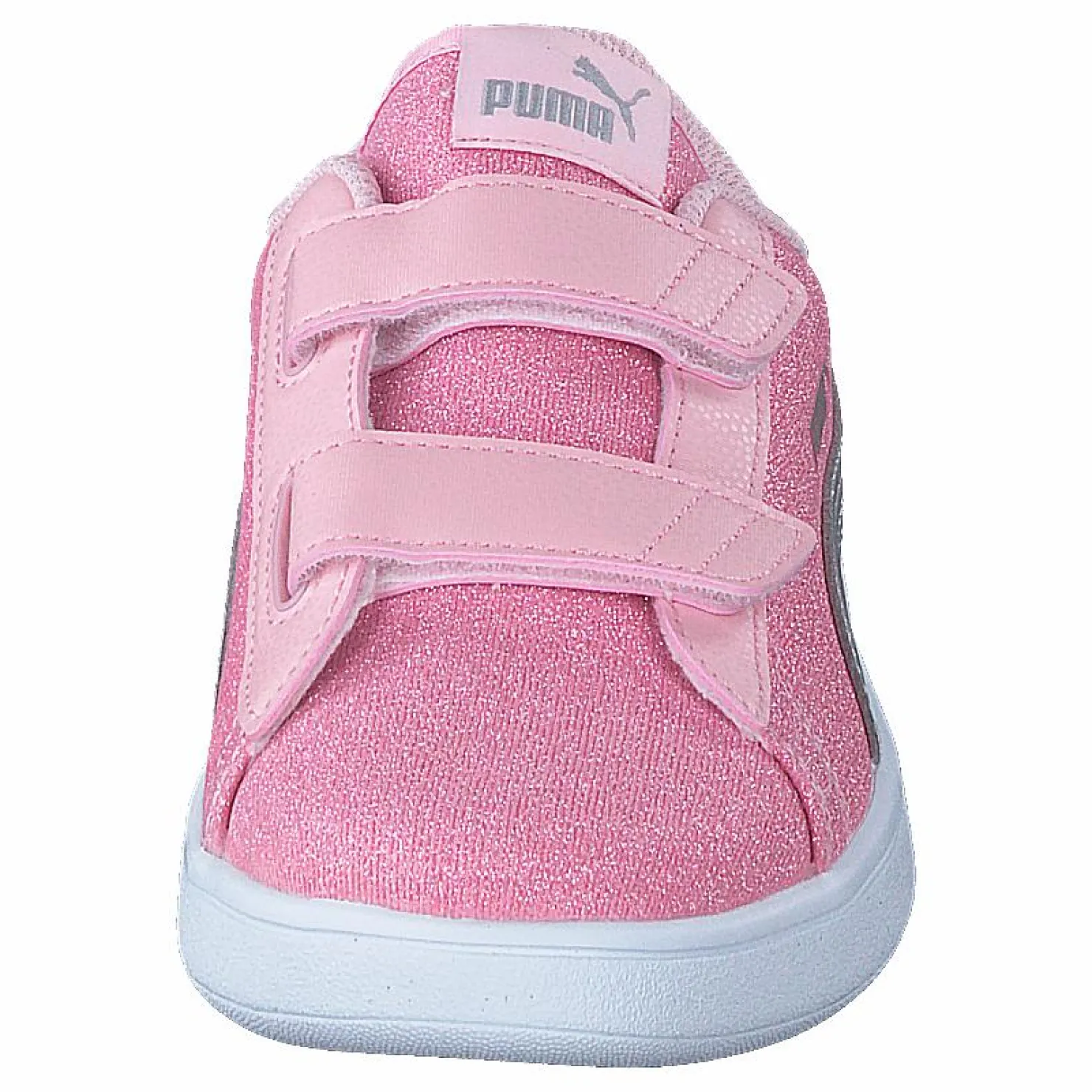 Puma Smash V2 Glitz Glam V Ps Almond Blossom- Silver Rosa New