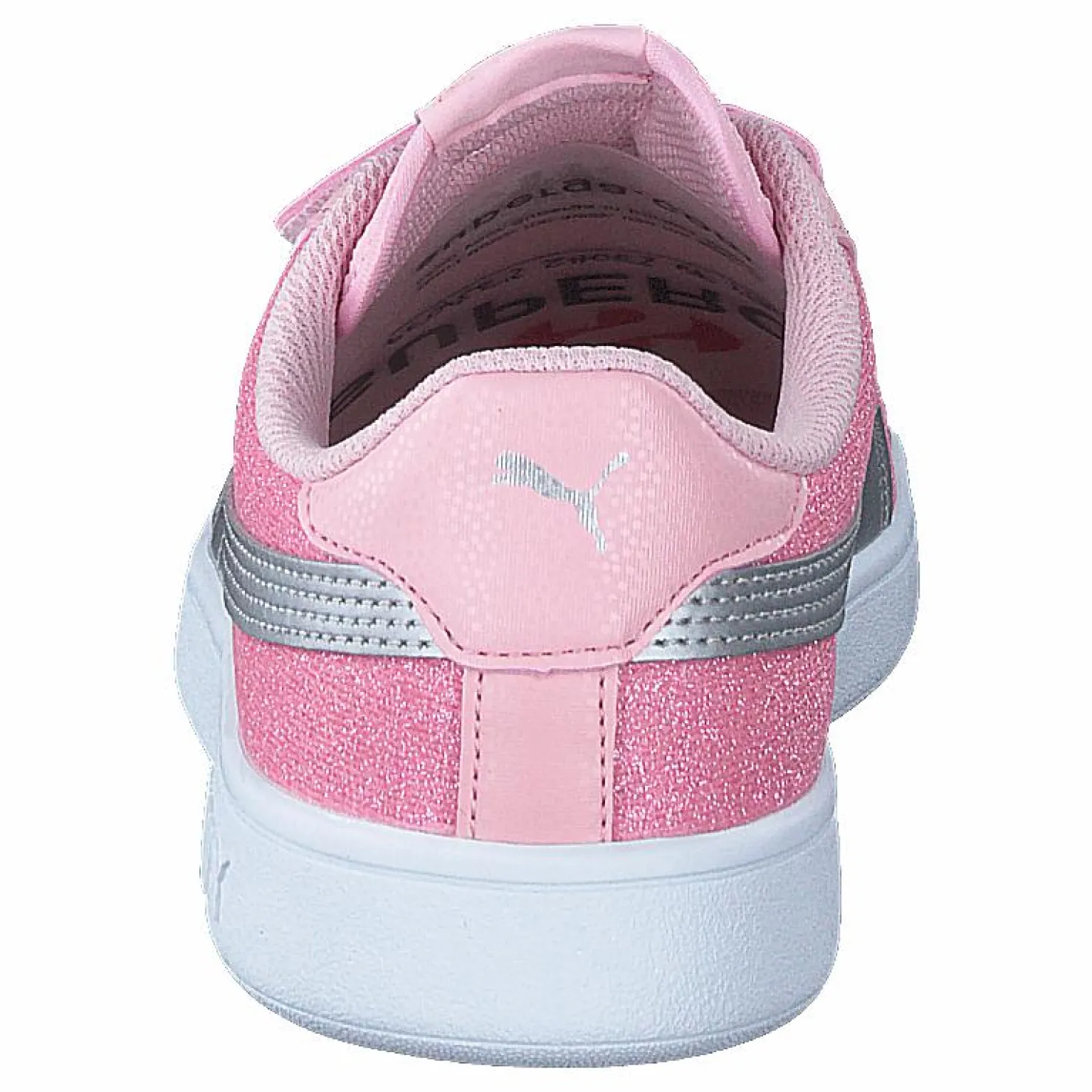 Puma Smash V2 Glitz Glam V Ps Almond Blossom- Silver Rosa New