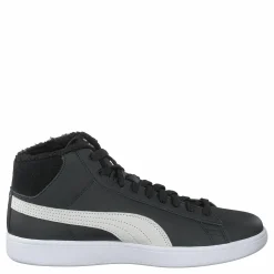 Puma Smash V2 Mid L Fur Jr Black- White Svart Online