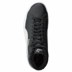Puma Smash V2 Mid L Fur Jr Black- White Svart Online
